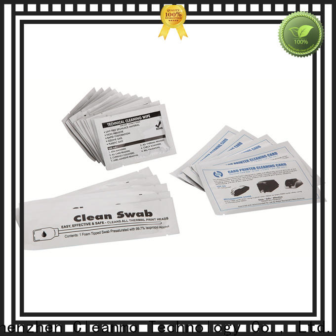 Cleanmo Aluminum Foil Evolis Cleaning cards factory price for Cleaning Printhead