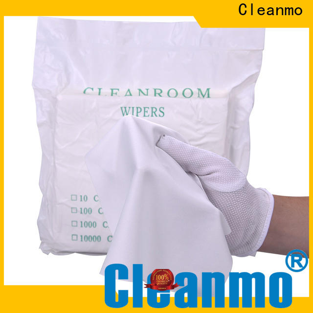 Cleanmo 70% Polyester microfiber wipe factory for medical device products