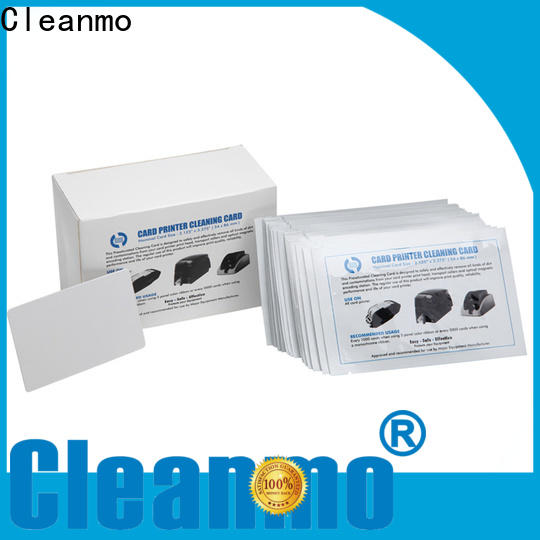 Cleanmo laminate hotel door lock cleaning card manufacturer for ID Card Printers