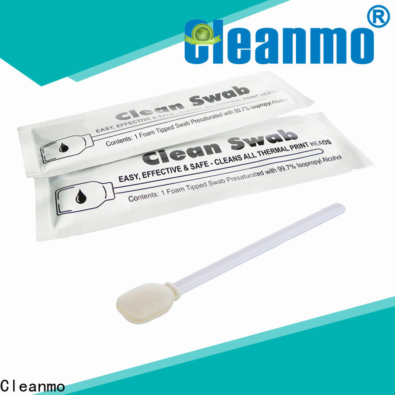 Cleanmo PP isopropyl alcohol Snap swabs supplier for ID Card Printers