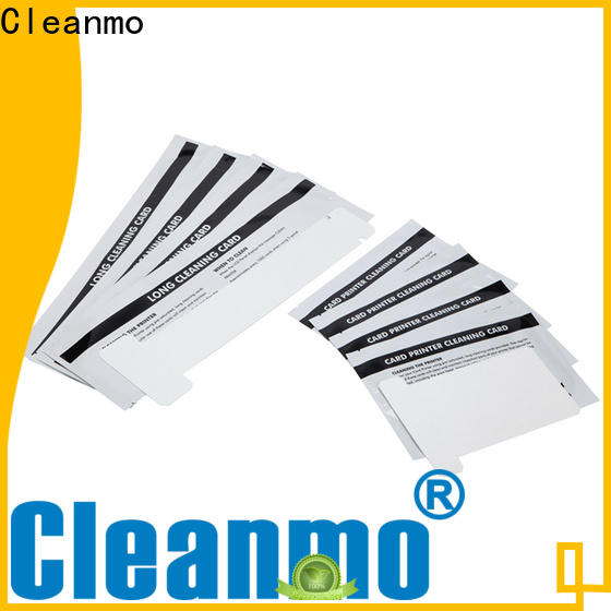 Cleanmo disposable zebra cleaning card supplier for Zebra P120i printer