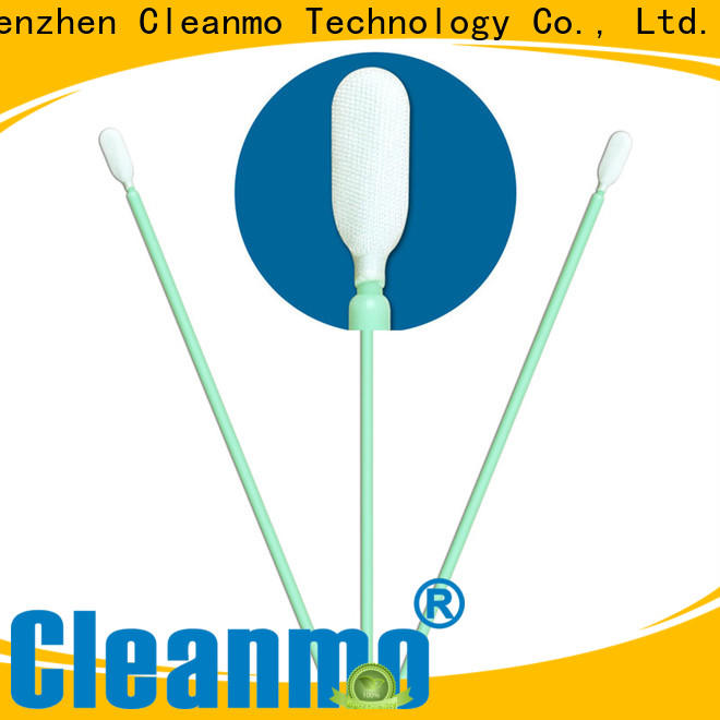 Cleanmo ESD-safe Microfiber Industrial Swab Sticks manufacturer for excess materials cleaning