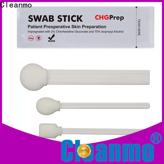good quality individual first aid stirale swabs Polypropylene handle with 2% chlorhexidine gluconate manufacturer for Routine venipunctures