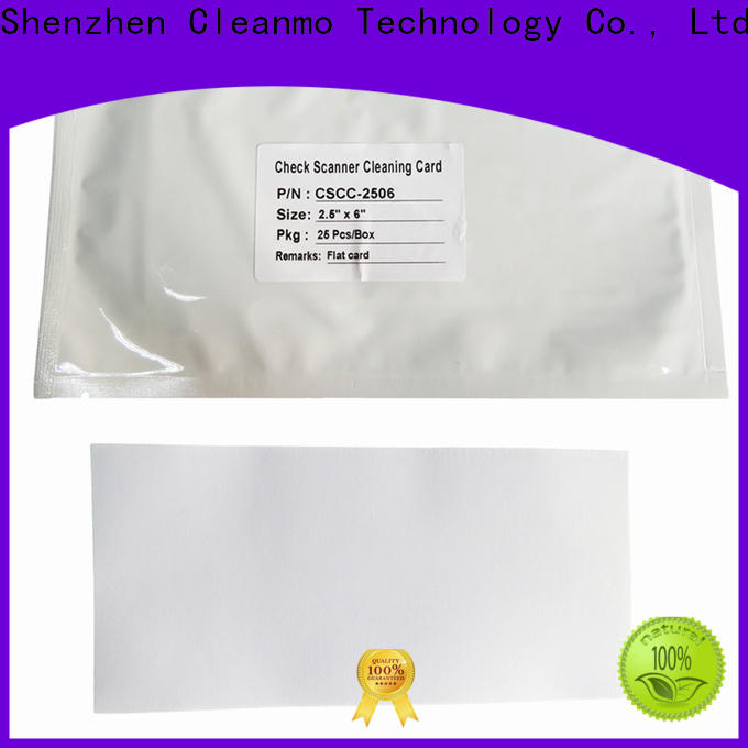 high quality digital check cleaning cards broader width factory for scanner cleaning
