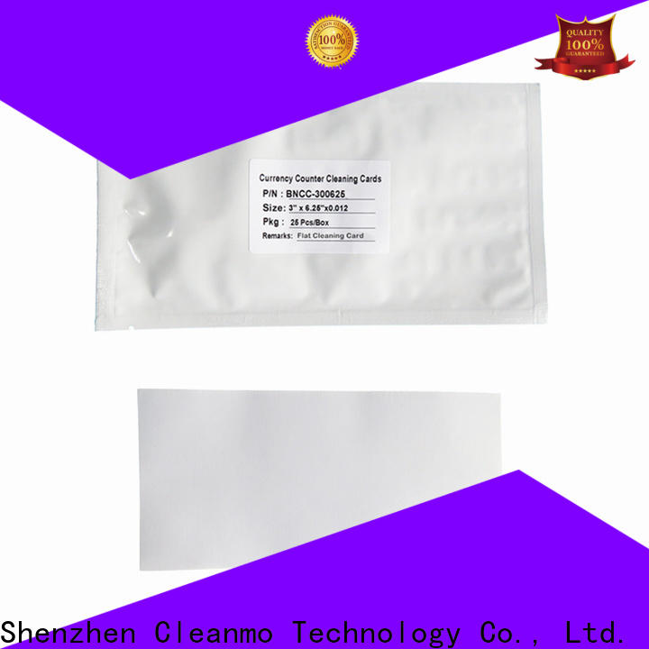 Cleanmo high quality currency counter cleaning card supplier for Currency Counter