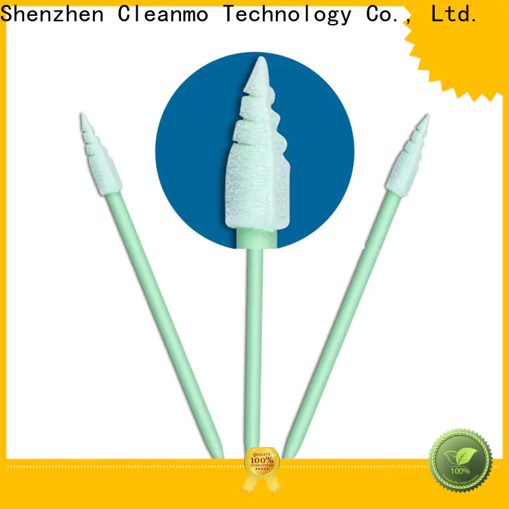 Cleanmo ESD-safe Polypropylene handle mouth cleaning swabs factory price for excess materials cleaning