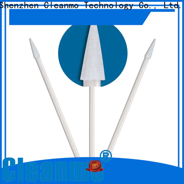 Cleanmo ESD-safe long handle cotton swabs manufacturer for excess materials cleaning