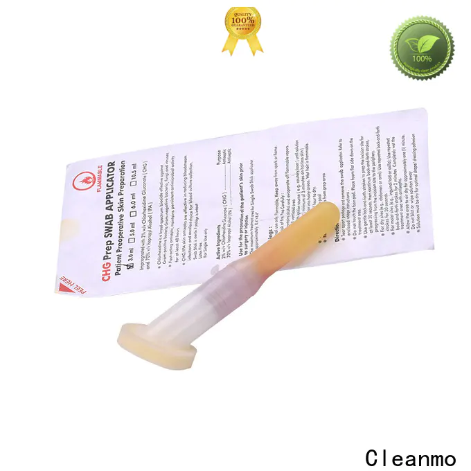Cleanmo effective surgical CHG applicator supplier for routine venipunctures