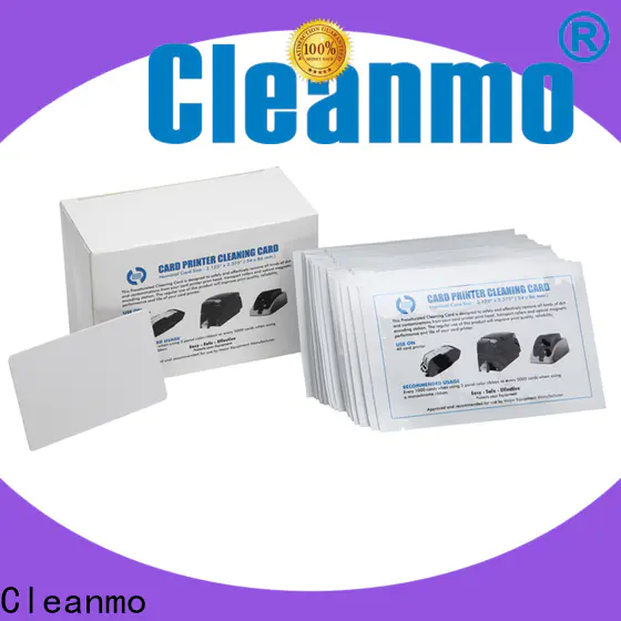 Cleanmo cost-effective card reader cleaning card factory price for ID Card Printers