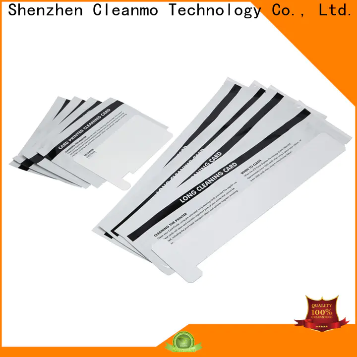 Cleanmo cost effective zebra printer cleaning wholesale for ID card printers