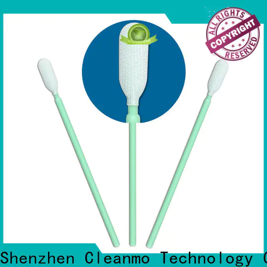 Cleanmo flexible paddle sterile polyester swabs wholesale for optical sensors