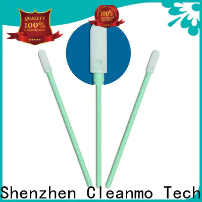 Cleanmo double layers of microfiber fabric clean tips swabs supplier for excess materials cleaning