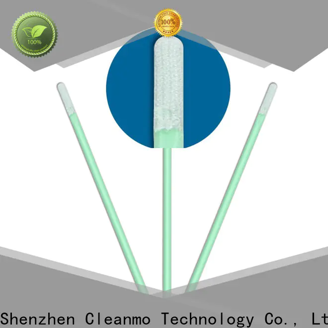 Cleanmo double layers of microfiber fabric Microfiber Industrial Swab Sticks wholesale for excess materials cleaning