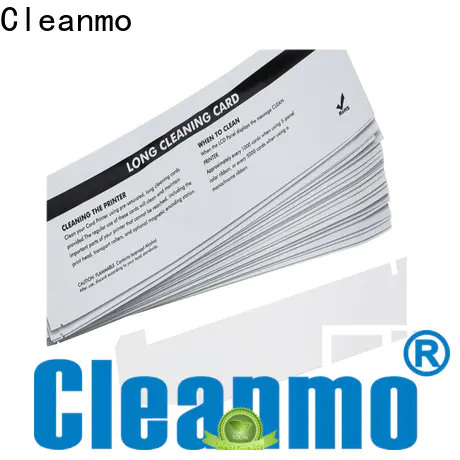 Cleanmo pvc zebra printer cleaning cards supplier for ID card printers