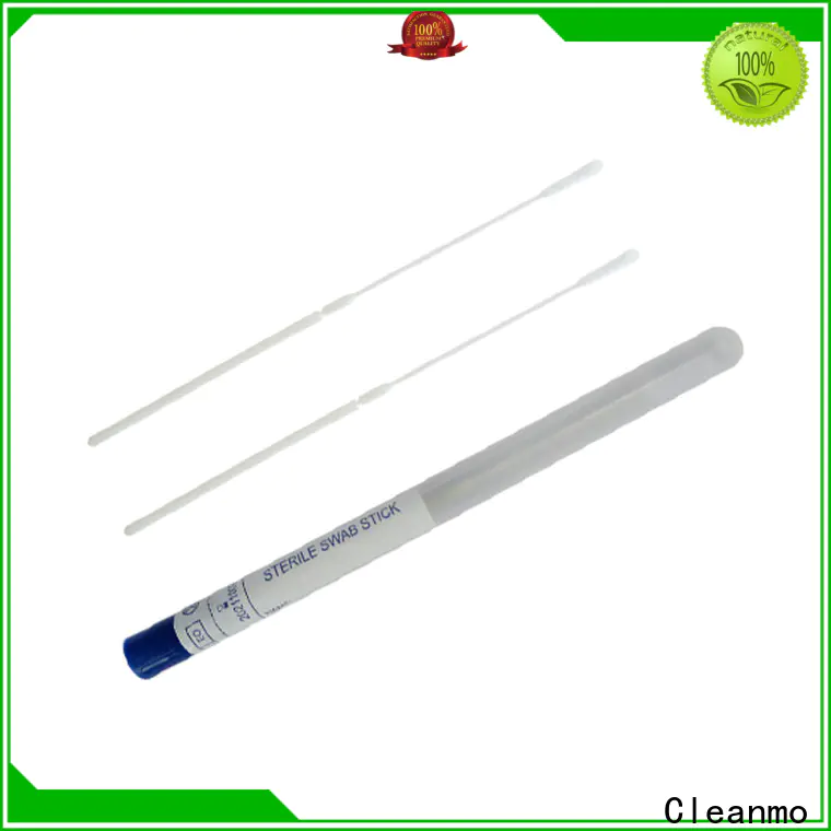 Cleanmo frosted tail of swab handle sample collection swabs manufacturer for hospital