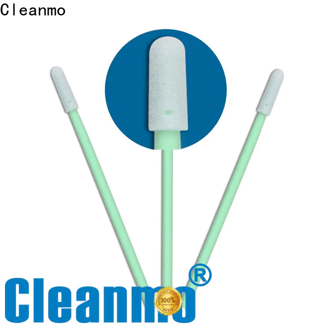 Cleanmo green handle cotton buds manufacturers supplier for excess materials cleaning