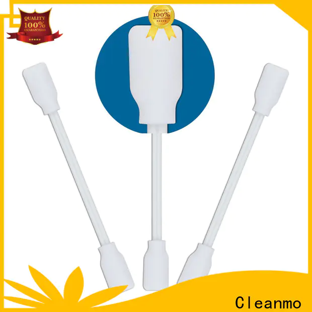 Cleanmo small ropund head cotton swab wood supplier for excess materials cleaning