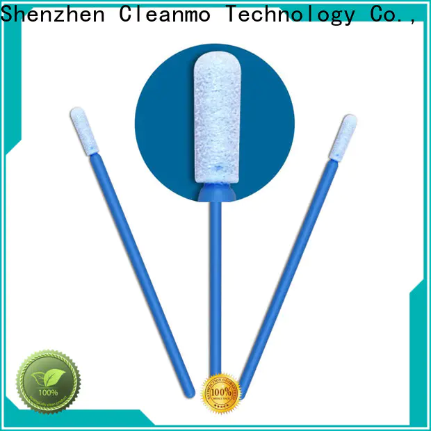high quality long stem cotton swabs ESD-safe Polypropylene handle factory price for Micro-mechanical cleaning