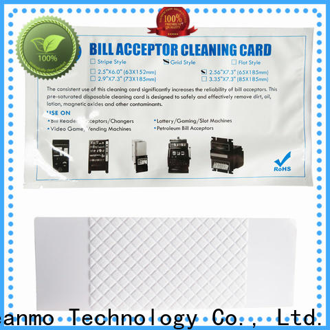 safe bill acceptor cleaning card flocked fabric wholesale for readers