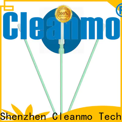 Cleanmo double-layer knitted polyester sterile polyester swabs manufacturer for microscopes