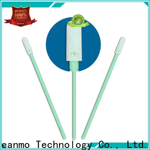 Cleanmo double-layer knitted polyester esd swabs supplier for microscopes