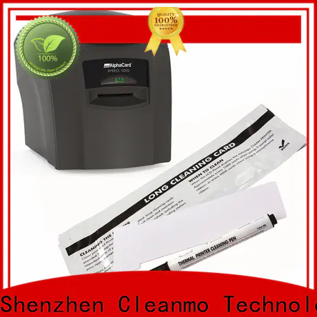 Cleanmo PVC AlphaCard Short T Cleaning Cards wholesale for AlphaCard PRO 100 Printer