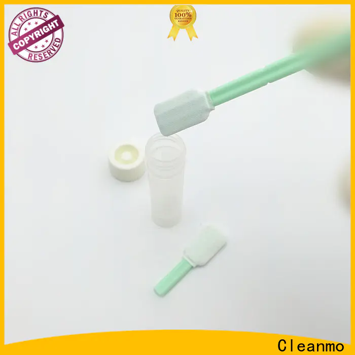 Cleanmo 100% polyester sterile swab stick manufacturer for the analysis of rinse water samples