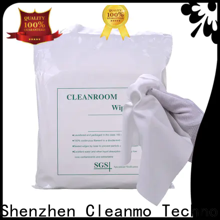 Cleanmo non-abrasive texture Polyester wipe for Industrial manufacturer for chamber cleaning
