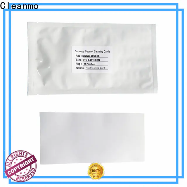 Cleanmo effective credit card machine cleaning cards factory price for Currency Counter