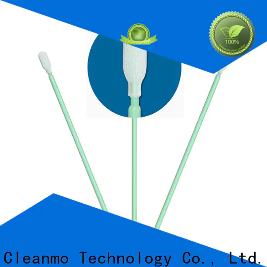 Cleanmo compatible polyester cleanroom swabs supplier for general purpose cleaning
