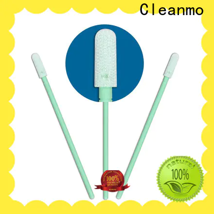 Cleanmo flexible paddle Cleanroom dacron swabs factory for general purpose cleaning