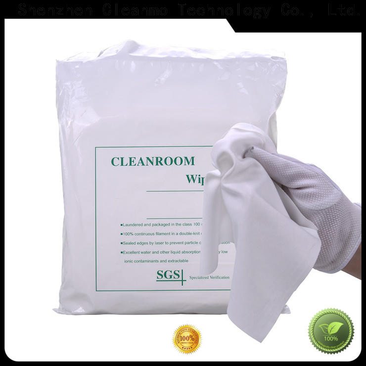 portable polyester cleanroom wipes thermally sealed wholesale for Stainless Steel Surface