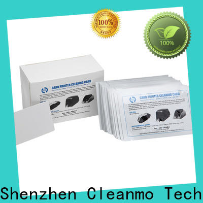 Cleanmo pvc credit card cleaner wholesale for POS Terminal