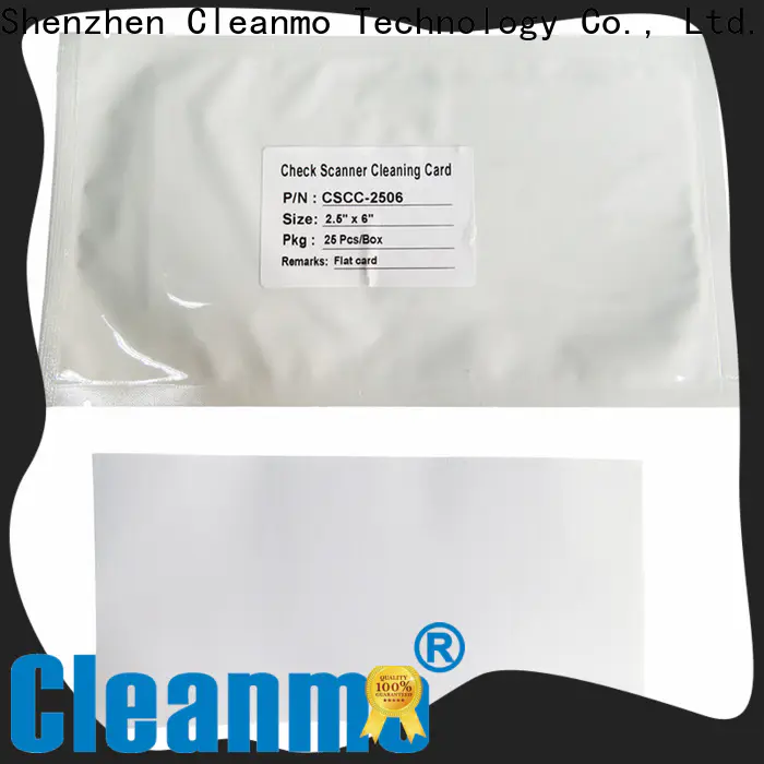 Cleanmo pvc digital check cleaning cards supplier for Digital Check TellerScan