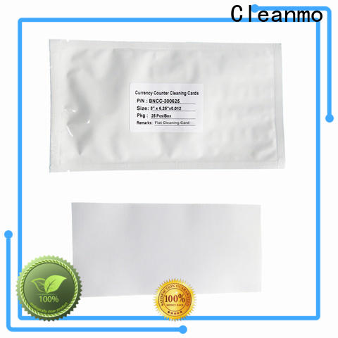 Cleanmo high quality ncr cleaning cards wholesale for Banknote Counter