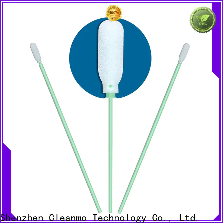 Cleanmo small ropund head dental swabs factory price for excess materials cleaning