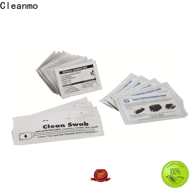 Cleanmo High and LowTack Double Coated Tape Evolis Cleaning cards supplier for Cleaning Printhead