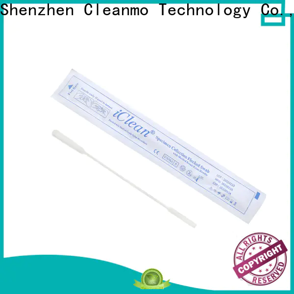 Cleanmo frosted tail of swab handle bacteria swabs factory for hospital