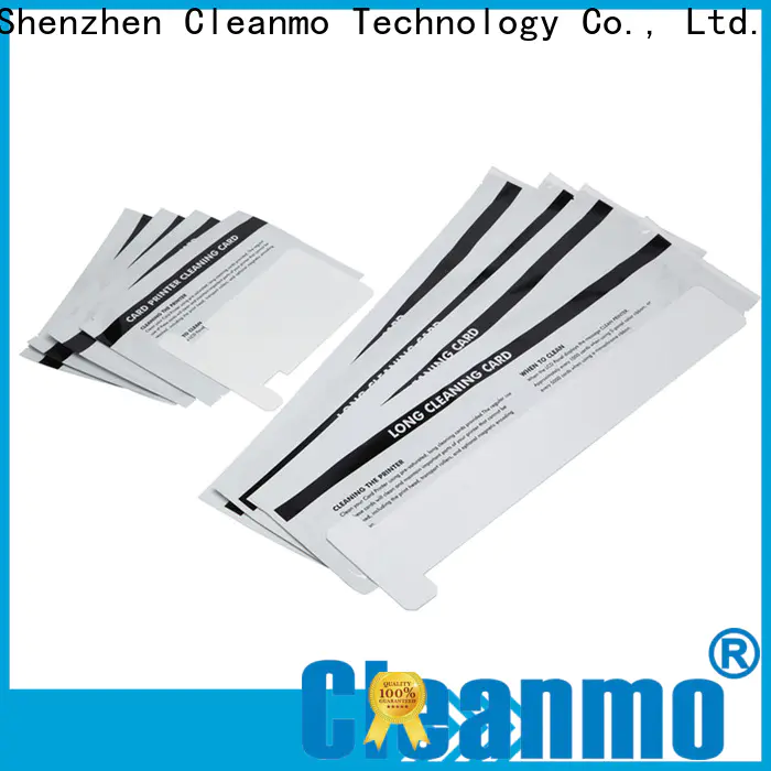 Cleanmo cost effective zebra printer cleaning cards manufacturer for cleaning dirt