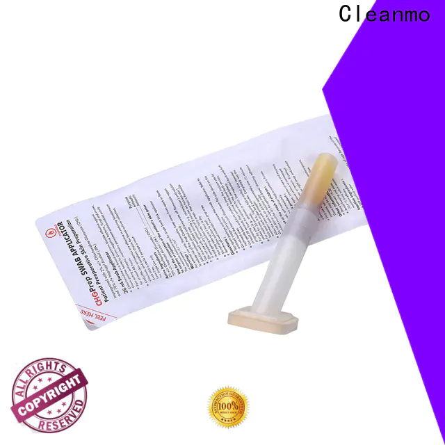 Cleanmo medical grade 100PPI open-cell polyurethane foam cotton tipped applicators factory for biopsies