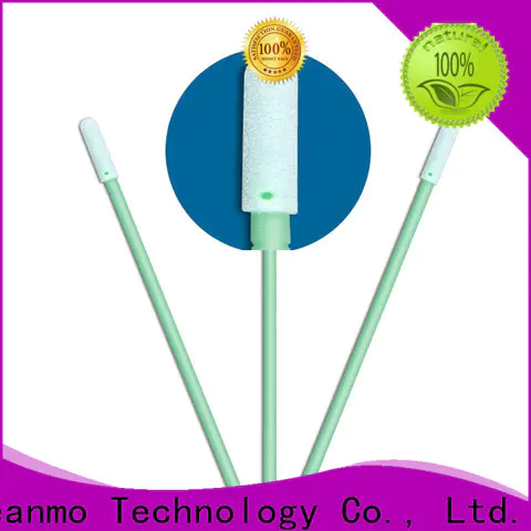 Cleanmo Polyurethane Foam wood stick cotton swabs supplier for general purpose cleaning