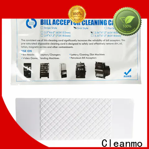 Cleanmo OEM high quality atm cleaning cards wholesale for readers