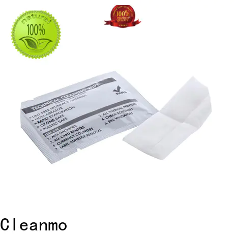 Cleanmo 60% Polyester Screen Cleaning Wipes supplier for ID Card Printers