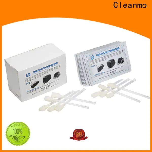 Cleanmo blending spunlace zebra printhead cleaning wholesale for ID card printers