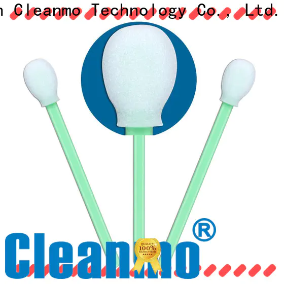 Cleanmo small ropund head oral sponge sticks factory price for Micro-mechanical cleaning