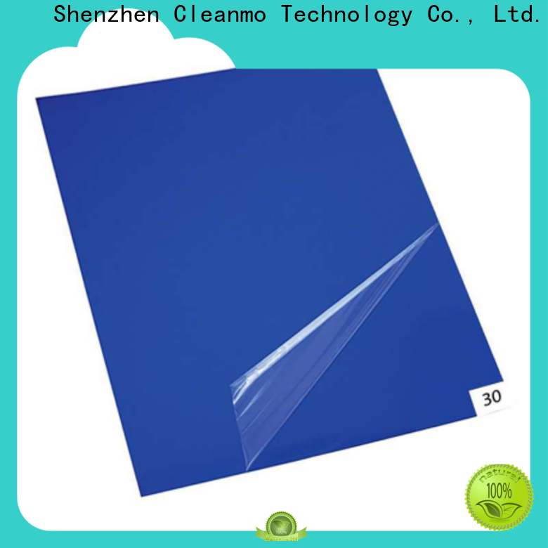 Cleanmo sensitive adhesive cleanroom tacky mat factory direct for gowning rooms