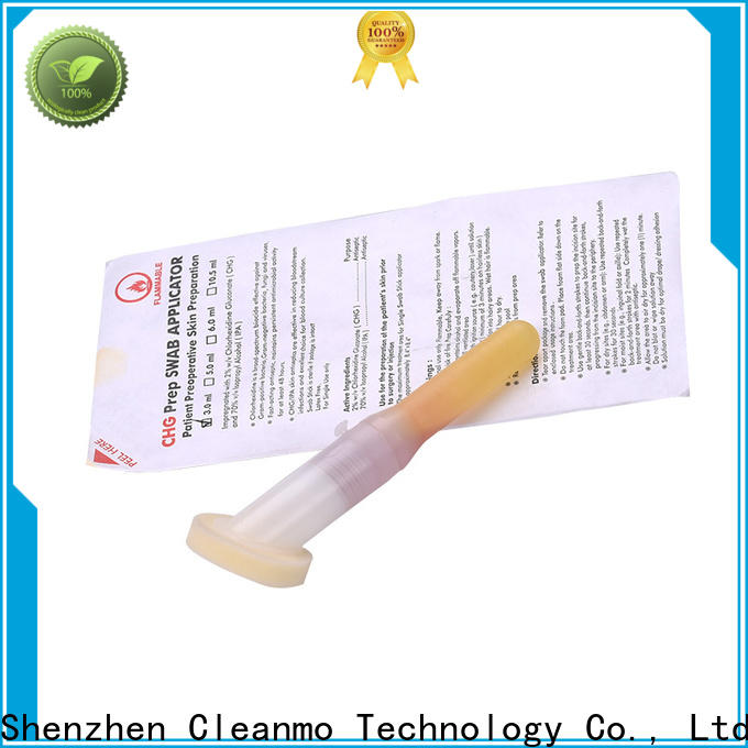 effective medical applicator long plastic handle with 2% chlorhexidine gluconate factory for biopsies