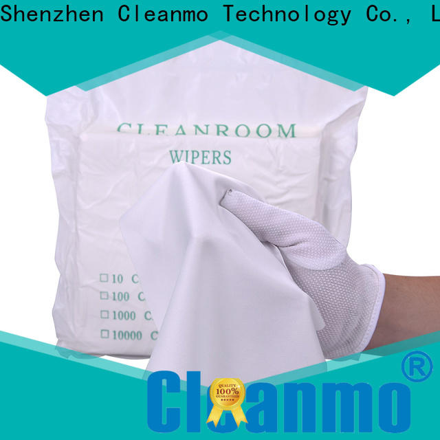 Cleanmo smooth microfiber wipe supplier for chamber cleaning
