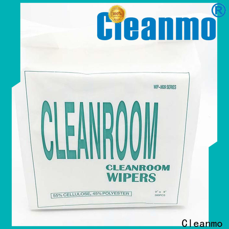 Cleanmo durable Cleanroom Lint Free microfiber Wipes wholesale for medical device products