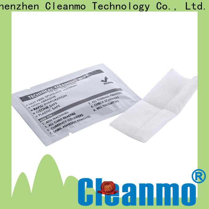 Cleanmo Non Woven Fabric printhead wipes supplier for ATM/POS Terminals